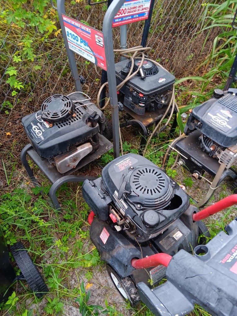 4 Pressure Washers Only One Works