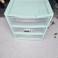 Plastic Organizer With 3 Drawers