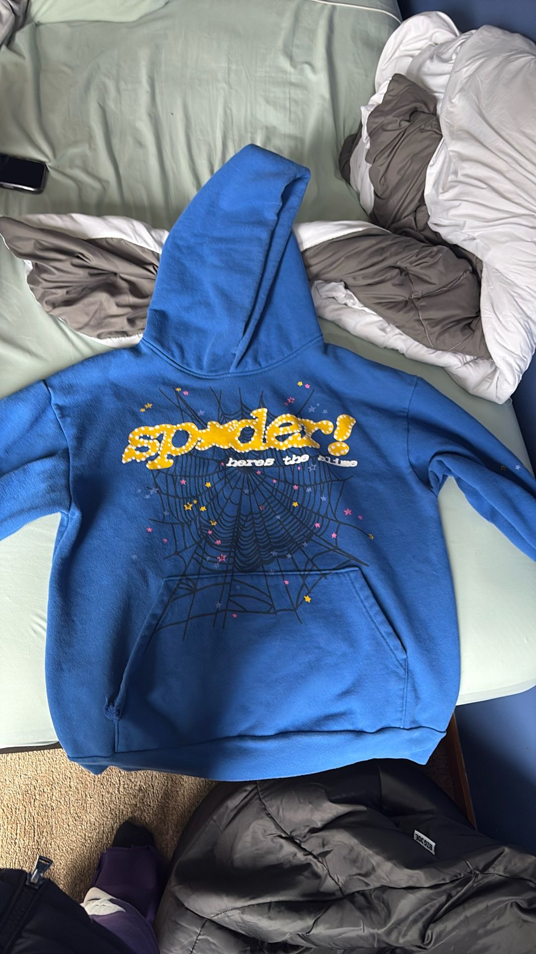 Sp5der TC Blue Hoodie