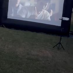 Inflatable Movie Screen, Projector and Stand. Will Negotiate And Sell Separately 
