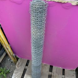 Two Rolls Metal  in. Mesh x 3  ft. x 50 ft. 20-Gauge Galvanized Steel Poultry Netting End One More Roll  Both Rolls For $80 