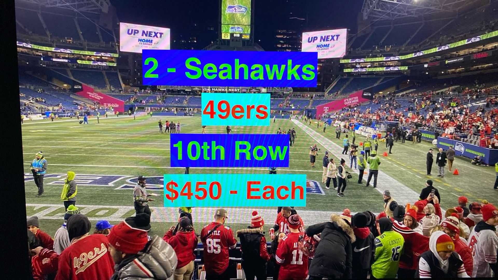 Seahawks 49ers Tickets