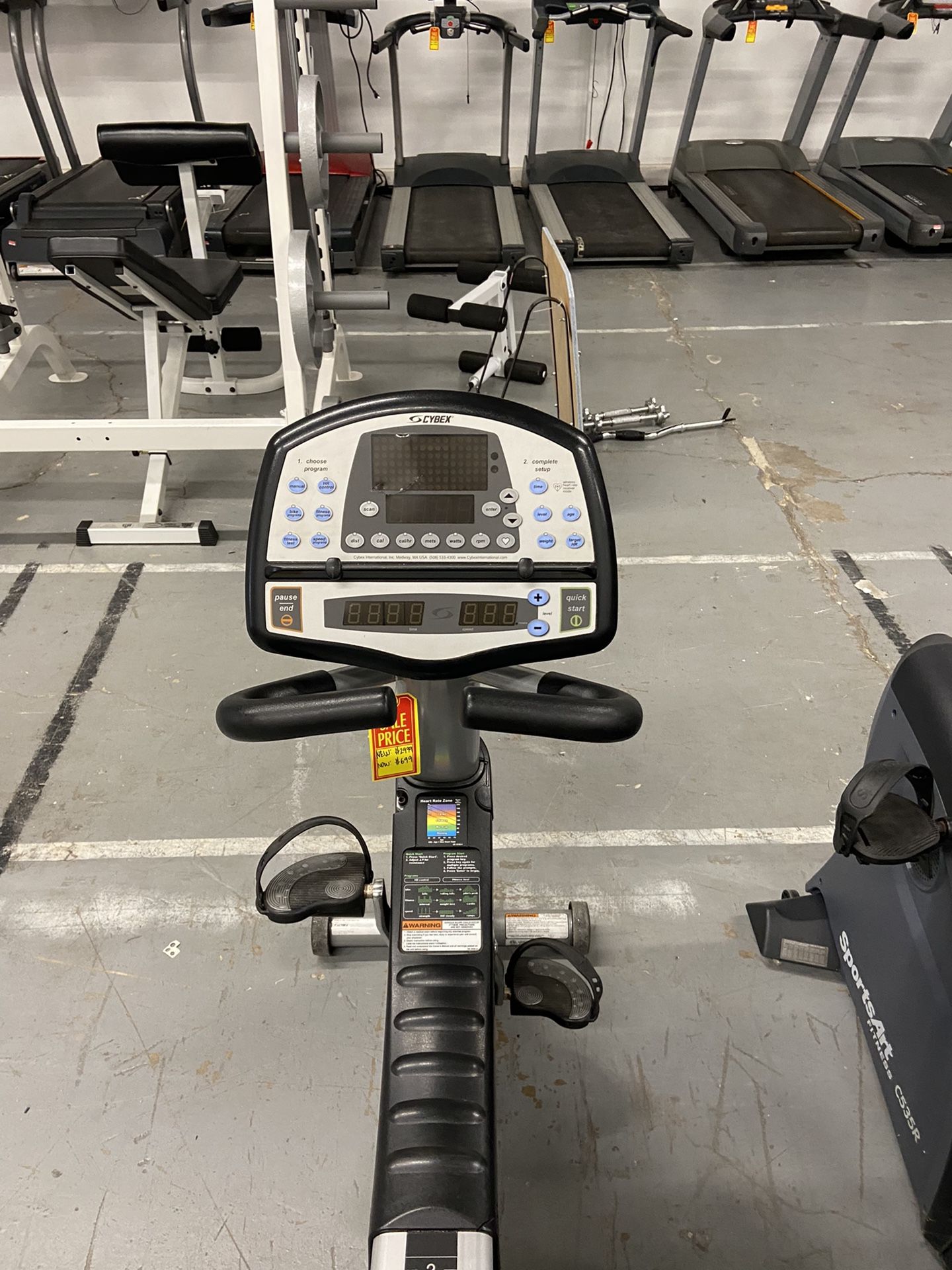 Cybex Cyclone 530R Recumbent CycleIndoor Stationary Bike for Sale in