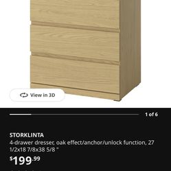 STORKLINTA IKEA DRESSER 