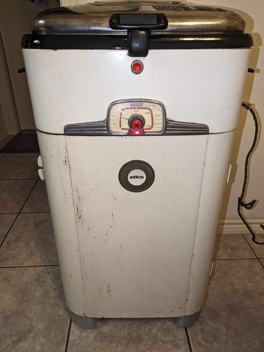 Vintage Nesco Roaster with Metal Cabinet