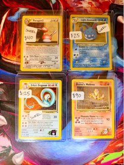 Vintage Pokemon Cards Gym Heroes & Neo Holographic