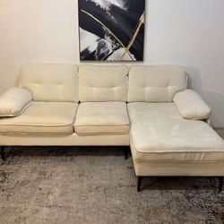 Beige 3-Seater Sectional Sofa