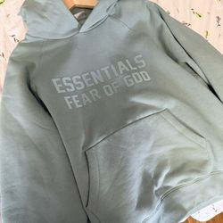Fear Of God Essential Hoodie Sycamore XS, *Authentic, *worn Only Once. With Tag And Bag