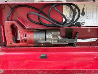 Vintage Milwaukee Red Metal Tool Case