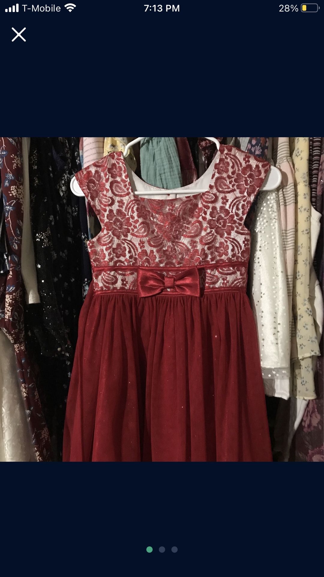 Christmas Dress Girls Size 7