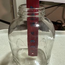 CA. VINTAGE IRIS COFFEE GLASS JAR. NO LID. 