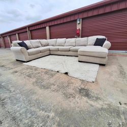 Huge Beige Sectional Sofa 