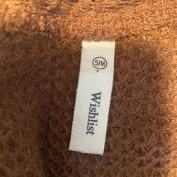 Wishlist lady shirtsleeves brown cardigan Sz Sm