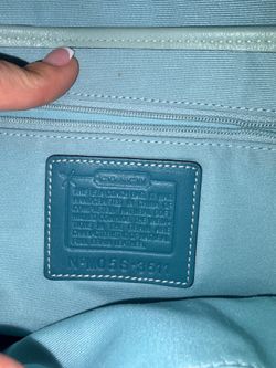 blue coach purse