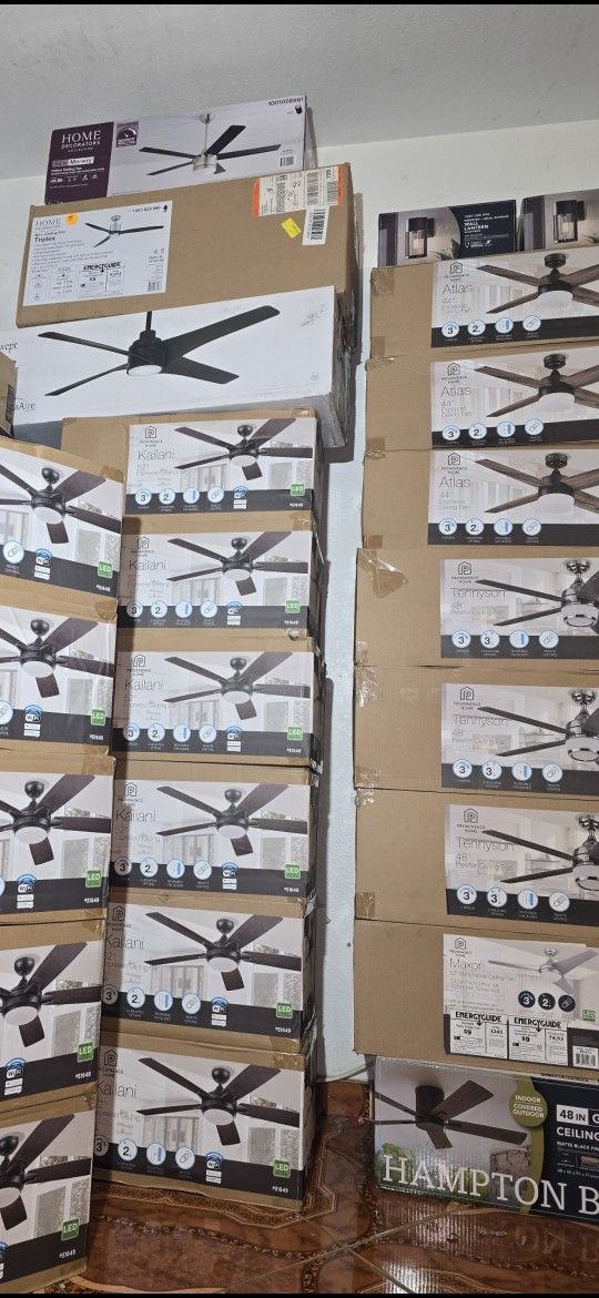 Ceiling Fans Led With Remote Wifi $95each