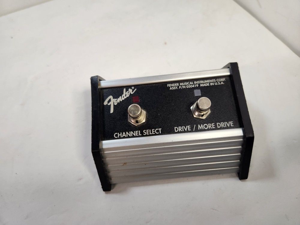 Fender 2 Button Footswitch Channel Select Drive/More Drive Guitar Music Rock