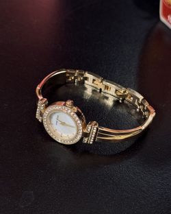 Anne Klein Women's Premium Crystal Accented Bangle Watch