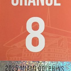 Orange Parking Pass - Dolphins Vs Bengals 