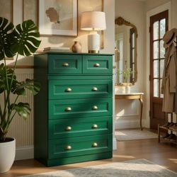 Green Tall Dresser. Brand new in box. 31.5x15.7x42. 5in