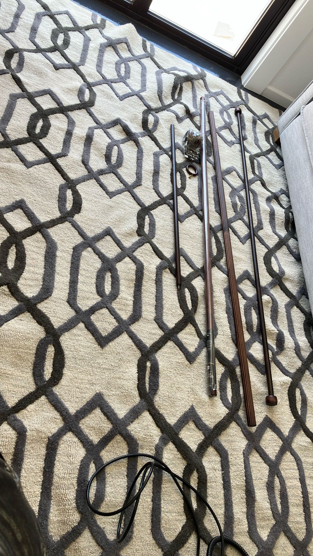 Wooden Curtain Rods 6’ Cambria