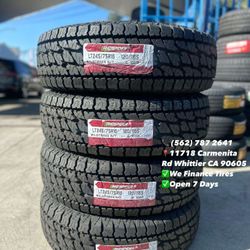 245/75/16LT Landspider All Terrain Todo Terreno New Set of Tires Installed and Balanced Set de Llantas Nuevas Instaladas y Balanceadas