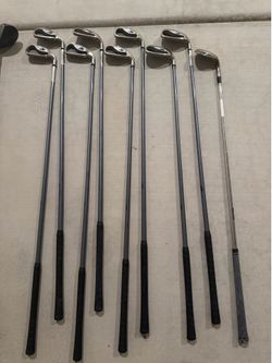 Callaway set of irons hawk eye firm flex