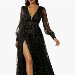 Formal Dress Deep V Mid Waist Banquette Bead Dress Cocktail Dress Tulle Dress Women Formal