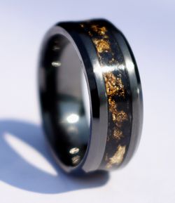 Custom Titanium Glowstone Ring