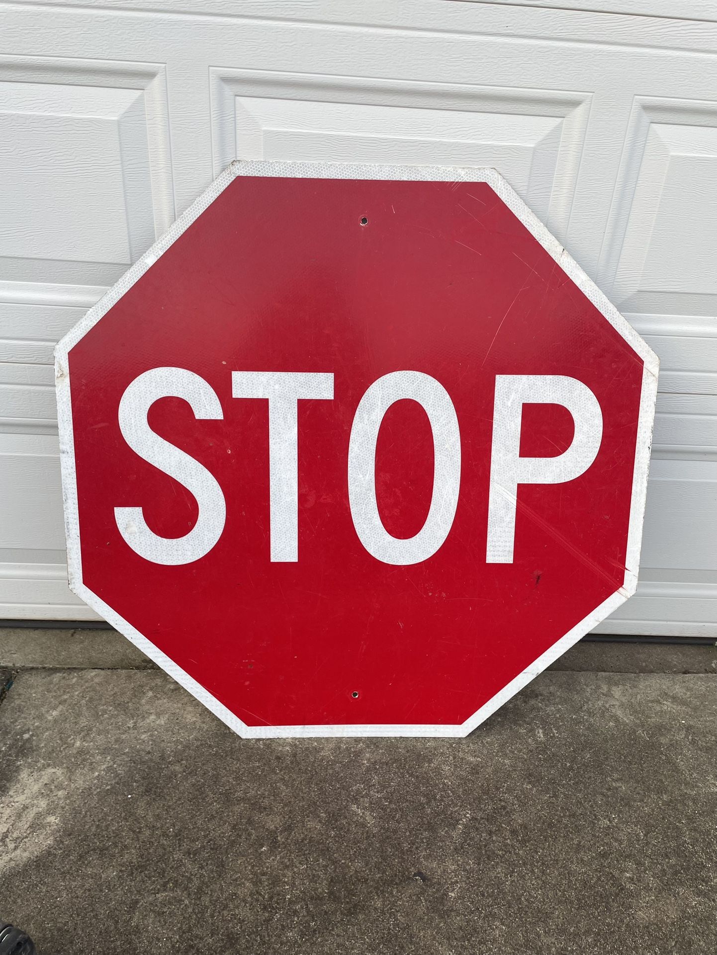 Authentic Metal STOP Sign - Garage / Shop / Man-Cave Décor Large 30"