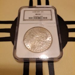 1878 7 Over 8 Tail Feather  Ms 62 Strong 