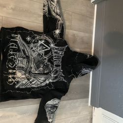 Majestik Rhinestone Hoodie Size Medium