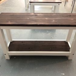 Kitchen Island - 1 Full Lower Shelf - Solid Wood - Butcher Block Stable Top - Brand New