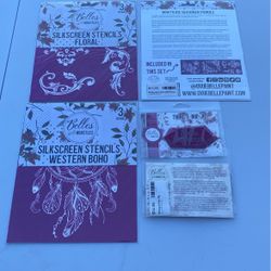 3 Silkscreen Stencils And 2 Thing A Ma Jig 