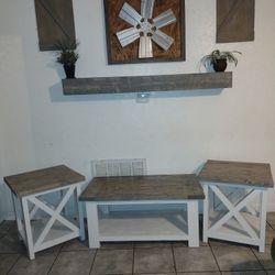 Coffee Table And End Tables 