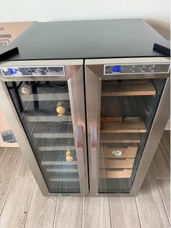 Dual Zone Wine Cooler & Cigar Humidor