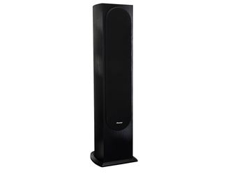 Pair of black Floor Standing Speakers.