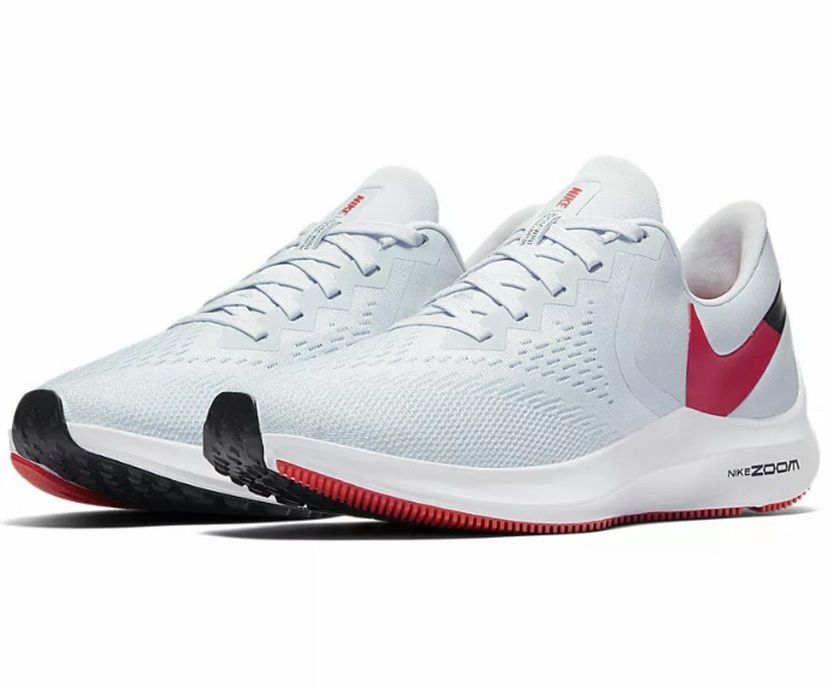 Nike Zoom Winflo 6 Womens 8.5 Blue White Red Running Shoes Size 8.5 BNIB