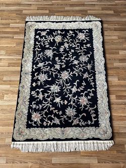 Vintage Handmade Hand-Knotted Wool Chinese Rug by Nourison, c.1980’s
- Delivery Available