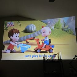 Projector 5500L&3800:1 Contrast Ratio , Up To 200” Display Screen . Support 1920*1080P Compatible With PS4 , Fire TV Stick , DVD , Computer , TV Box 