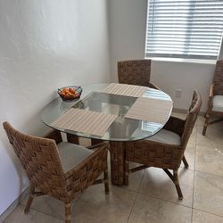 Wicker Dining Table