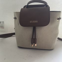 Guess Tatiana Brown/beige Shoulder Bag