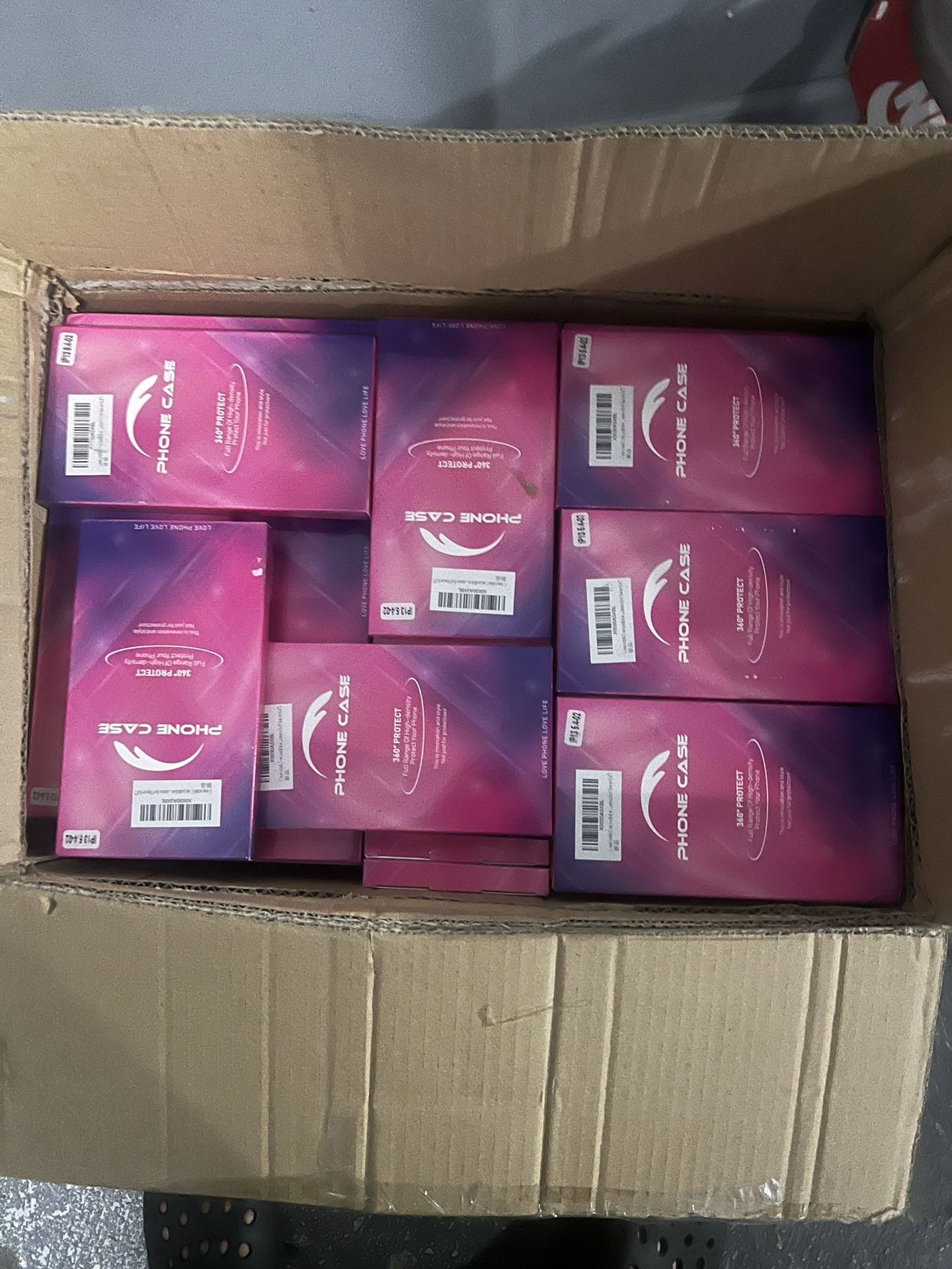 iPhone cases and screen protectors sell by box