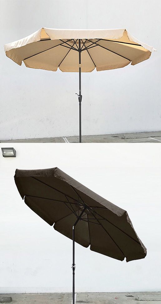 New $40 each Outdoor 10’ ft Patio Umbrella Aluminum Beach Garden w/ Tilt Crank (4 Colors)