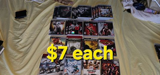 Sony PlayStation 3 ps3 games $7 each