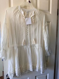 Beige chiffon top