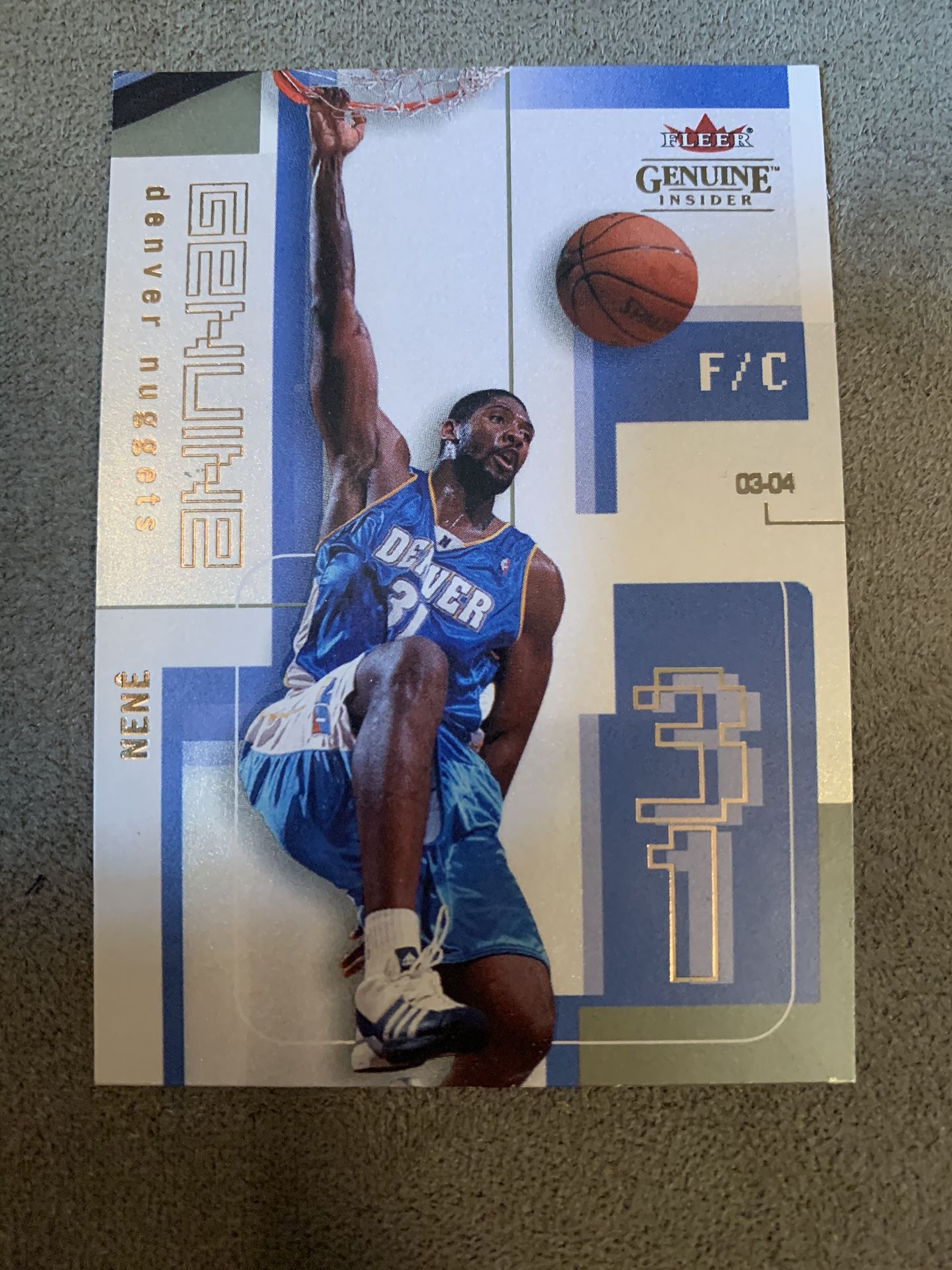 Nenê Card No. 70 Denver Nuggets