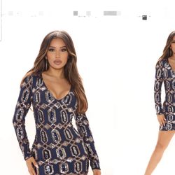 Fashion Nova Sequin Mini Dress