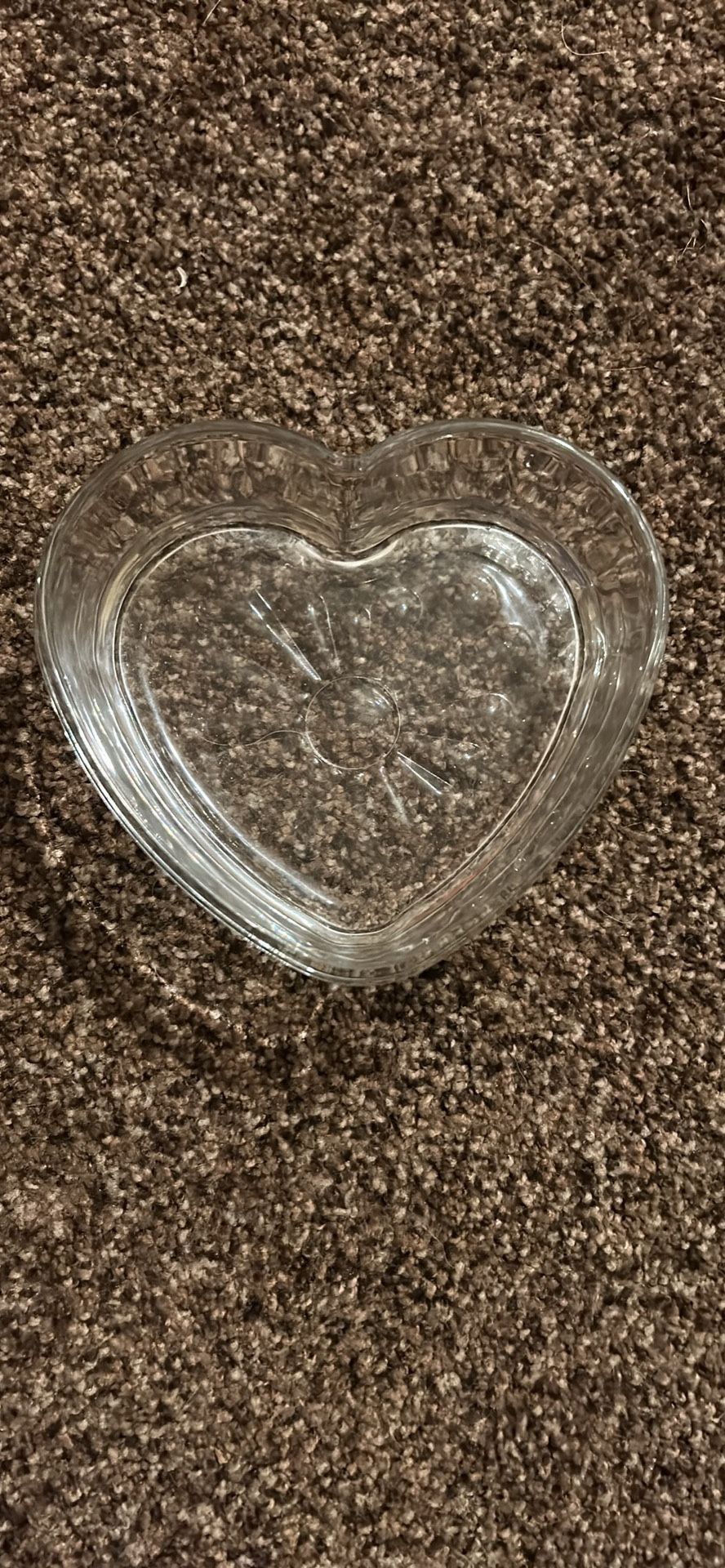 LIBBY HEART GLASS DISHES