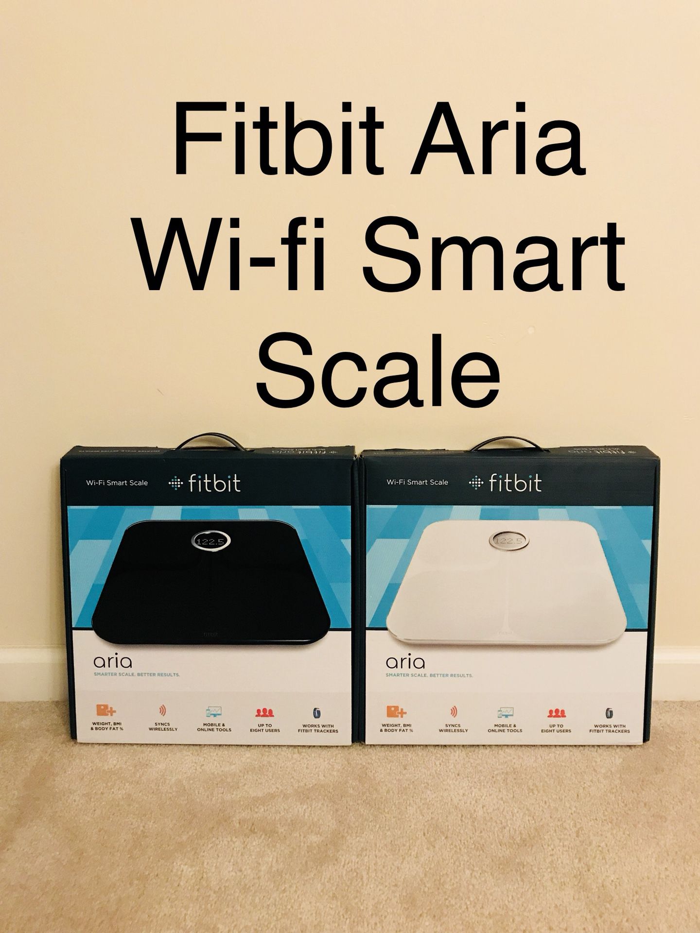 Brand New/ Sealed - Fitbit Aria Wifi smart scale (White or Black)