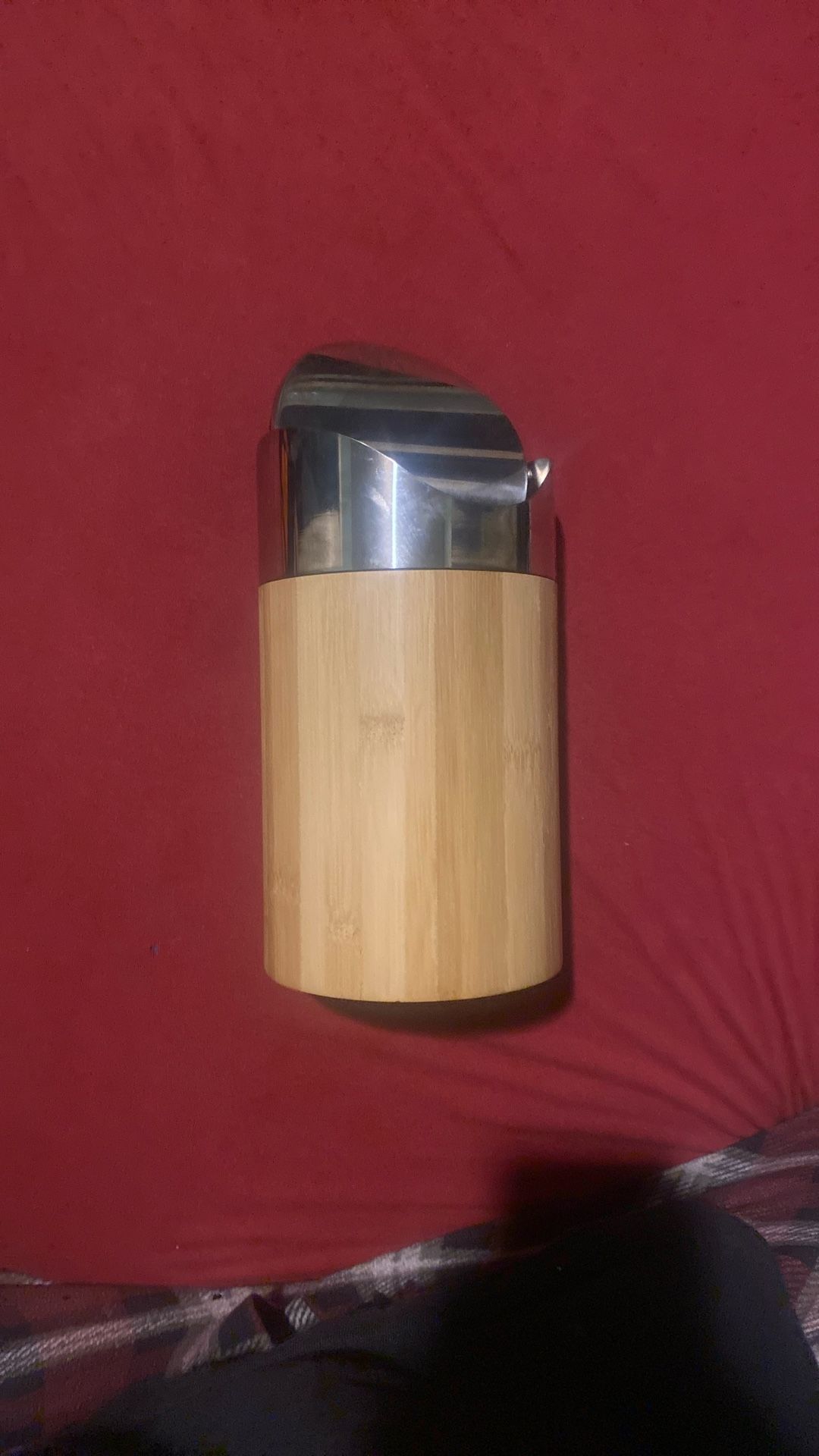 Mini Bamboo Trash Can